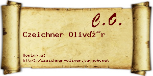 Czeichner Olivér névjegykártya