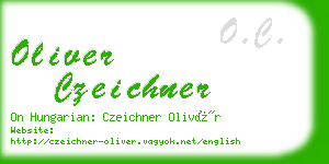 oliver czeichner business card